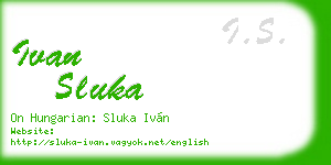 ivan sluka business card